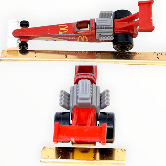 McDonald's Hot Wheels Mattel Race Cars Dragster 1:64 Vintage 1993 [Lot of 3] - Picture 8 of 9